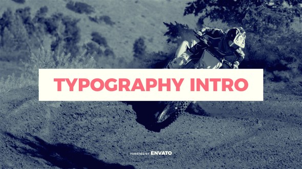 Typography Intro Video Displays template preview