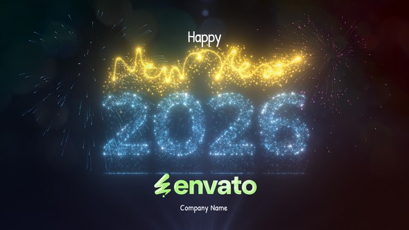 Videohive 2025 Happy New Year Logo Stings template preview