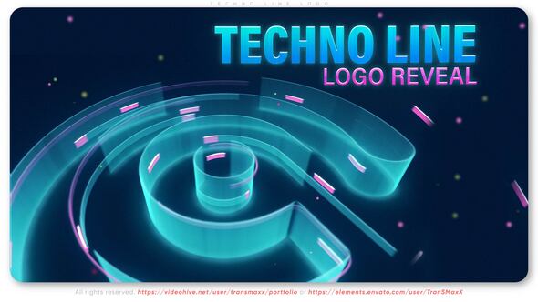 Videohive Techno Line Logo Logo Stings template preview
