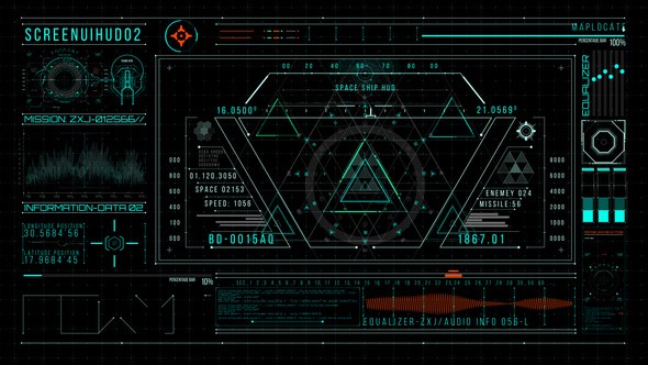Videohive HUD700 Screen UI 2 Elements template preview