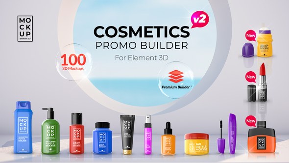 Videohive Cosmetics Promo Builder v2 Product Promo template preview