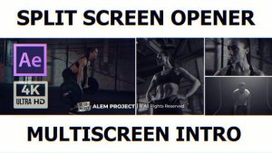 Videohive Split Screen Opener - Multiscreen Intro - Promo Video Displays template preview