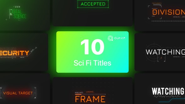 Videohive Sci-Fi Titles Vol. 03 Titles template preview