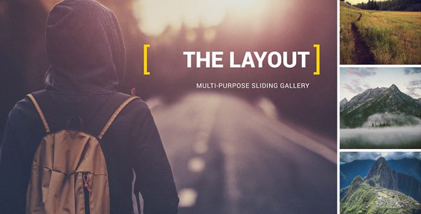 Videohive The Layout - Multi-Purpose Sliding Gallery | 2.5k Video Displays template preview