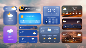 Videohive Weather Forecast Widget Elements template preview