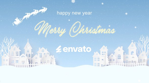 Videohive Christmas Card Logo Openers template preview
