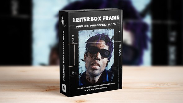 Letterbox Film Frame for Premiere Pro Premiere Pro template preview