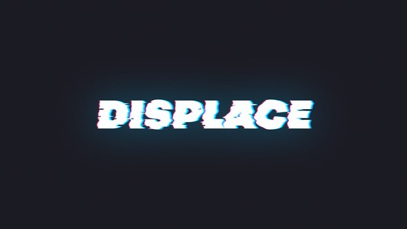 Videohive Displace Typography Titles template preview