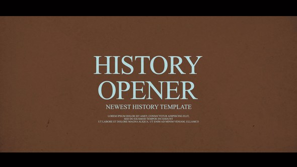 Videohive History Opener 50515693 Video Displays template preview