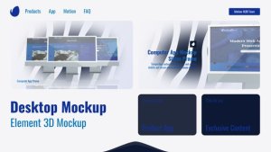 Videohive Mock-Up Desktop Presentation 46370987 Product Promo template preview