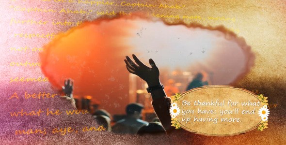 3D ThanksGiving Slideshow Video Displays template preview