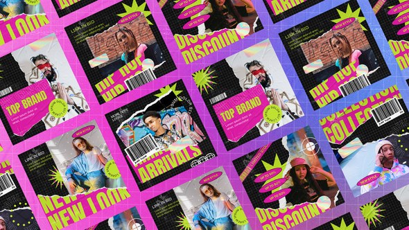 Videohive Urban Fashion Instagram Posts 47382127 Product Promo template preview