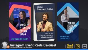 Videohive Instagram Event Promo Reels Carousel Product Promo template preview