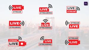 Videohive Live Streaming Titles After Effects Titles template preview