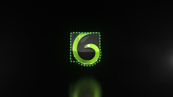 Videohive Glitchy Neon Logo Reveal Logo Stings template preview