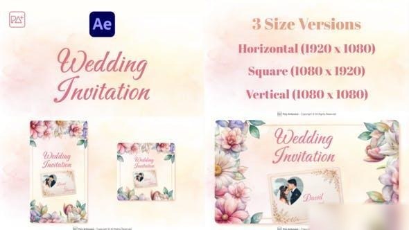 Videohive Wedding Invitation For After Effects Openers template preview