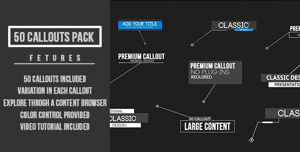 Callout Pack Video Displays template preview