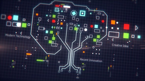 Videohive Technology Tree Logo Stings template preview