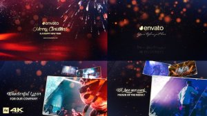 Christmas Slideshow v2 Video Displays template preview