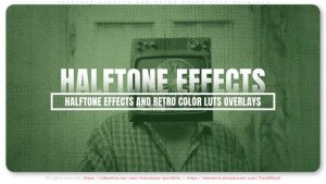Videohive Halftone Effects and Retro Color LUTs Overlays Elements template preview