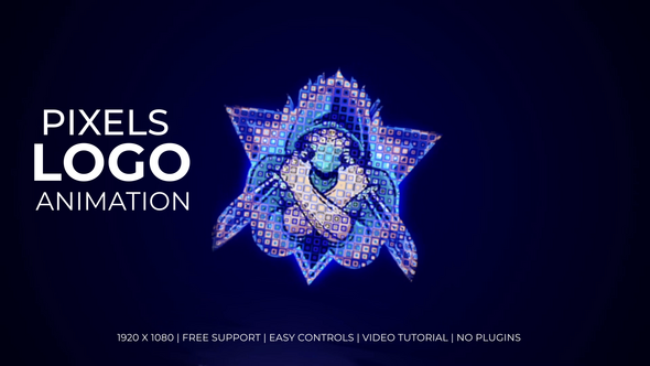 Videohive Pixel Logo Reveal 56566501 Logo Stings template preview