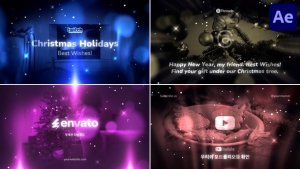 Videohive Christmas Wishes Typography for After Effects Titles template preview