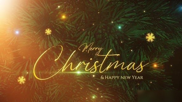 Videohive Xmas Tree Invitation Openers template preview