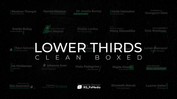 Videohive Lower Thirds | Clean Fade In Titles template preview