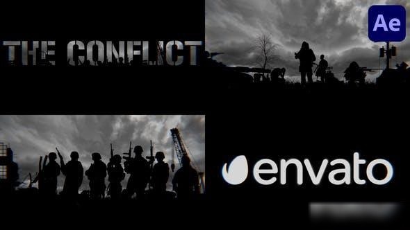 Videohive The Conflict Logo for After Effects Logo Stings template preview