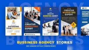 Videohive Business Agency Promo Stories Pack Openers template preview