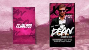 Videohive Animated Nightclub DJ Flyer Template Video Displays template preview