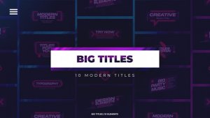 Videohive Big Titles 46014232 Titles template preview
