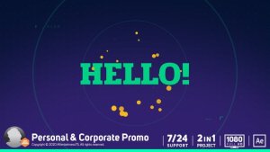 Portfolio / Company Promo Video Displays template preview
