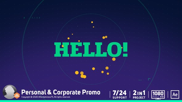 Portfolio / Company Promo Video Displays template preview