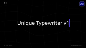 Videohive Unique Typewriter  AE Titles template preview