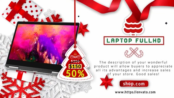 Videohive Merry Christmas Sale B47 Product Promo template preview