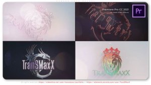 Shaped Logo Reveal Premiere Pro template preview
