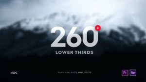 Lower Thirds Video Displays template preview