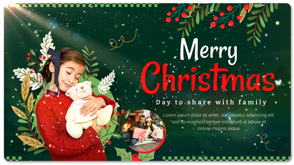Videohive Christmas Slideshow 55094526 Openers template preview
