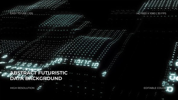 Videohive Abstract Futuristic Data Background Video Displays template preview