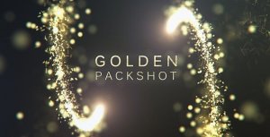 Golden Packshot Video Displays template preview