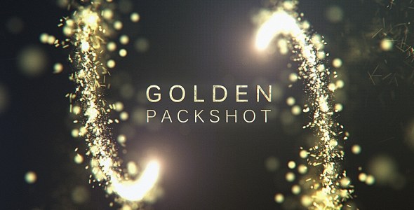 Golden Packshot Video Displays template preview