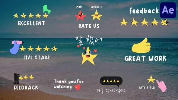 Videohive Rate Titles | After Effects Titles template preview