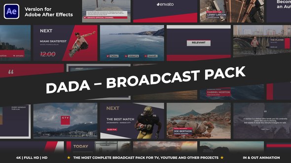 Videohive DADA - Broadcast Pack Broadcast-packages template preview