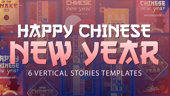 Videohive Happy Chinese New Year Stories Titles template preview