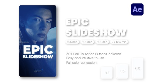 Videohive Epic Slideshow - Instagram Reels, TikTok Post, Short Stories Product Promo template preview