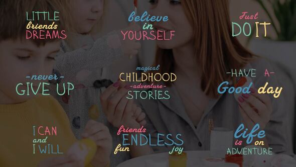 Videohive Kids Titles | After Effects Titles template preview