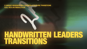 Videohive Handwritten Leaders Transitions Elements template preview