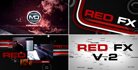 Red FX v.2 Video Displays template preview