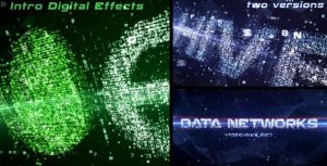Data Networks Intro Video Displays template preview